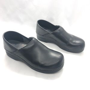 Dansko black slip on clogs size 41